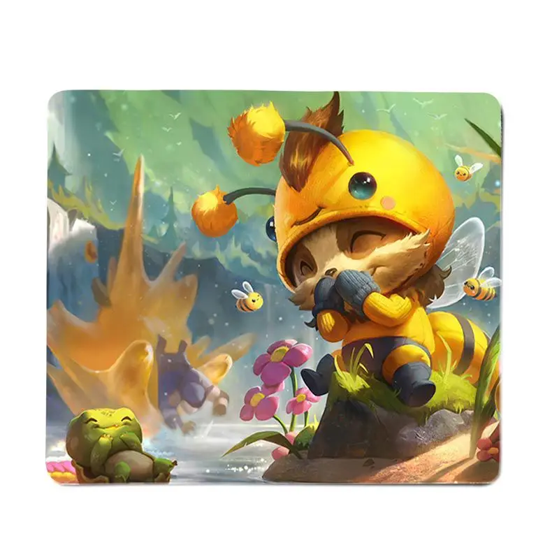 FHNBLJ Top Quality League of Legends Teemo Gamer Speed mouse Retail Small Rubber Mousepad mouse da gioco all\'ingrosso più venduto