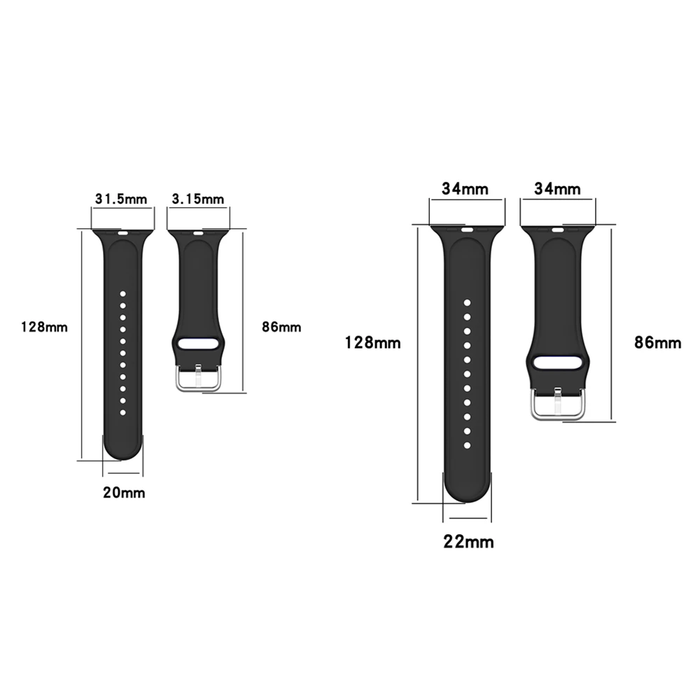 Pulseira de silicone modelado para apple watch band 45mm 41mm 44mm 40mm pulseira cinto correa iwatch série 6 5 4 se 7 cinta