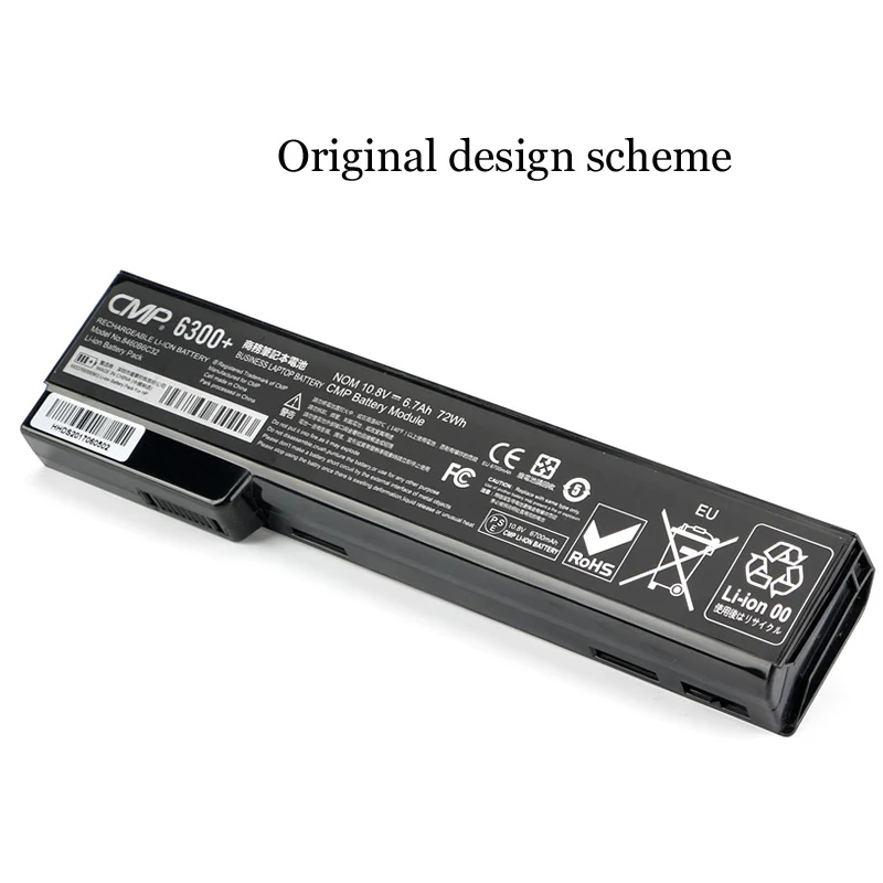 1PC New Laptop Battery Internal For HP 8460p 8470P 8460w 8560p 6460b 6465b CC06