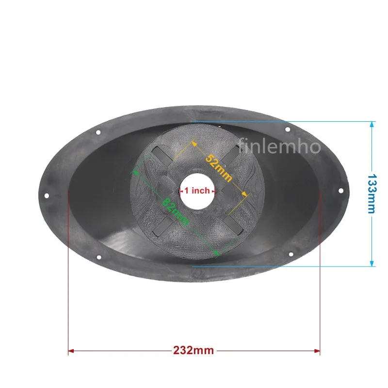 1 قطعة مكبر صوت DJ مكبر الصوت القرن 1 "الحلق البيضاوي الموجي 90 درجة x 60 درجة ل IMPACT-X15 الصوت المهنية ايفي نظام المسرح المنزلي سيارة
