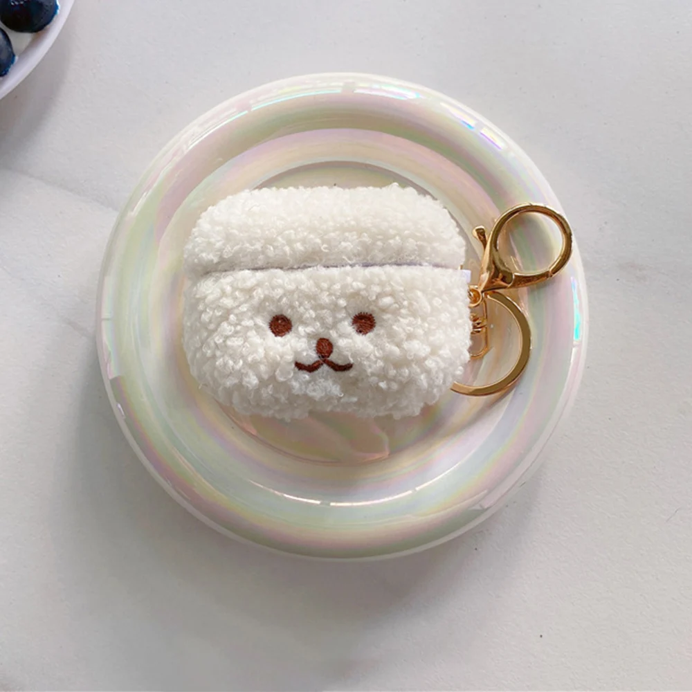 Cute Fluffy Bear Earphone Case For Apple Airpods 3 1 Pro 2 USB C Cover Lovely Fur Cover For Airpods pro2 3 case for airpod 3 pro