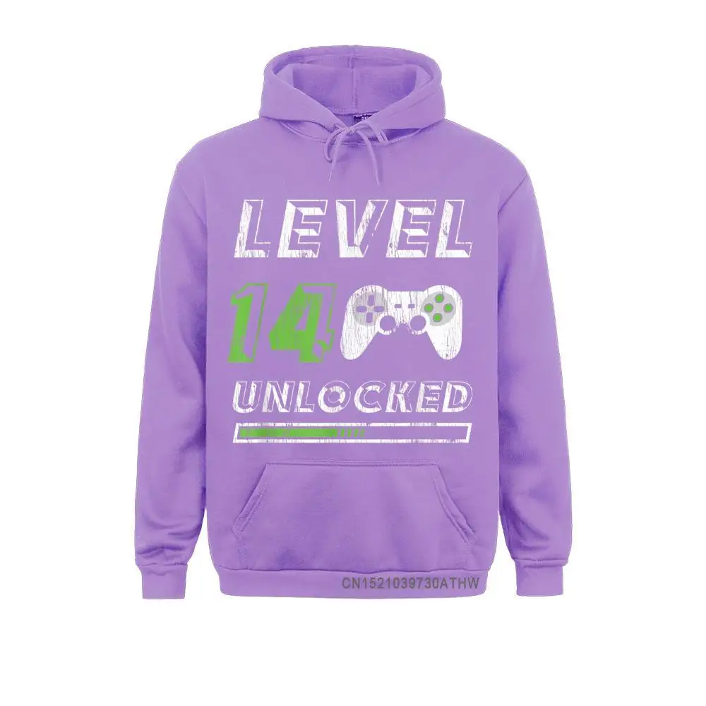 Level 14 Unlocked 14 Year Old Gamer Funny Birthday Men Sweatshirts Women Design Labor Day Hoodies Company Sportswears