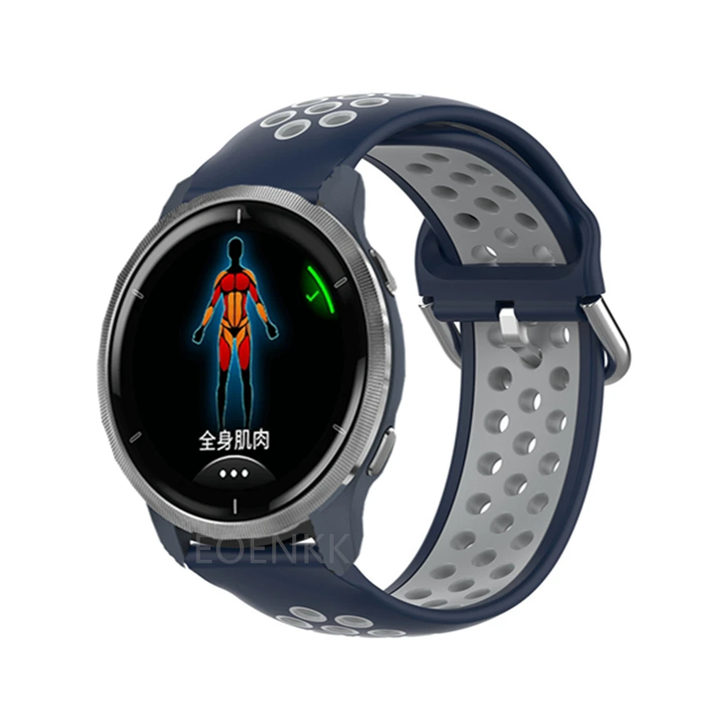 Garmin Venu 2 용 손목 스트랩 Vivoactive 4 3 Venu SQ Forerunner 158 55 245 245M 645 용 실리콘 팔찌, 스포츠 스마트 시계 밴드