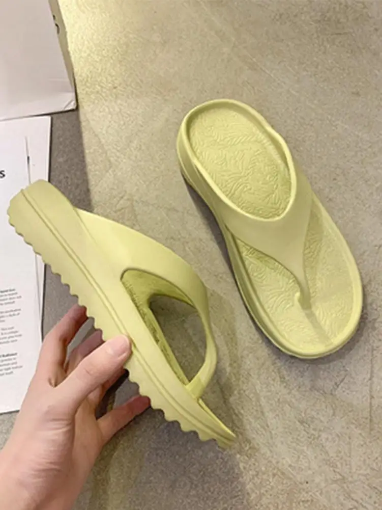 Women Men Yoga Mat Flip Flops Arch Support Non-slip Thong Sandals Summer Slippers Beach Sandals Comfortable Casual Shoes