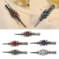 Metal Crocodile Hair Clip with Rhinestone Fashion Accessory for Woman Gift