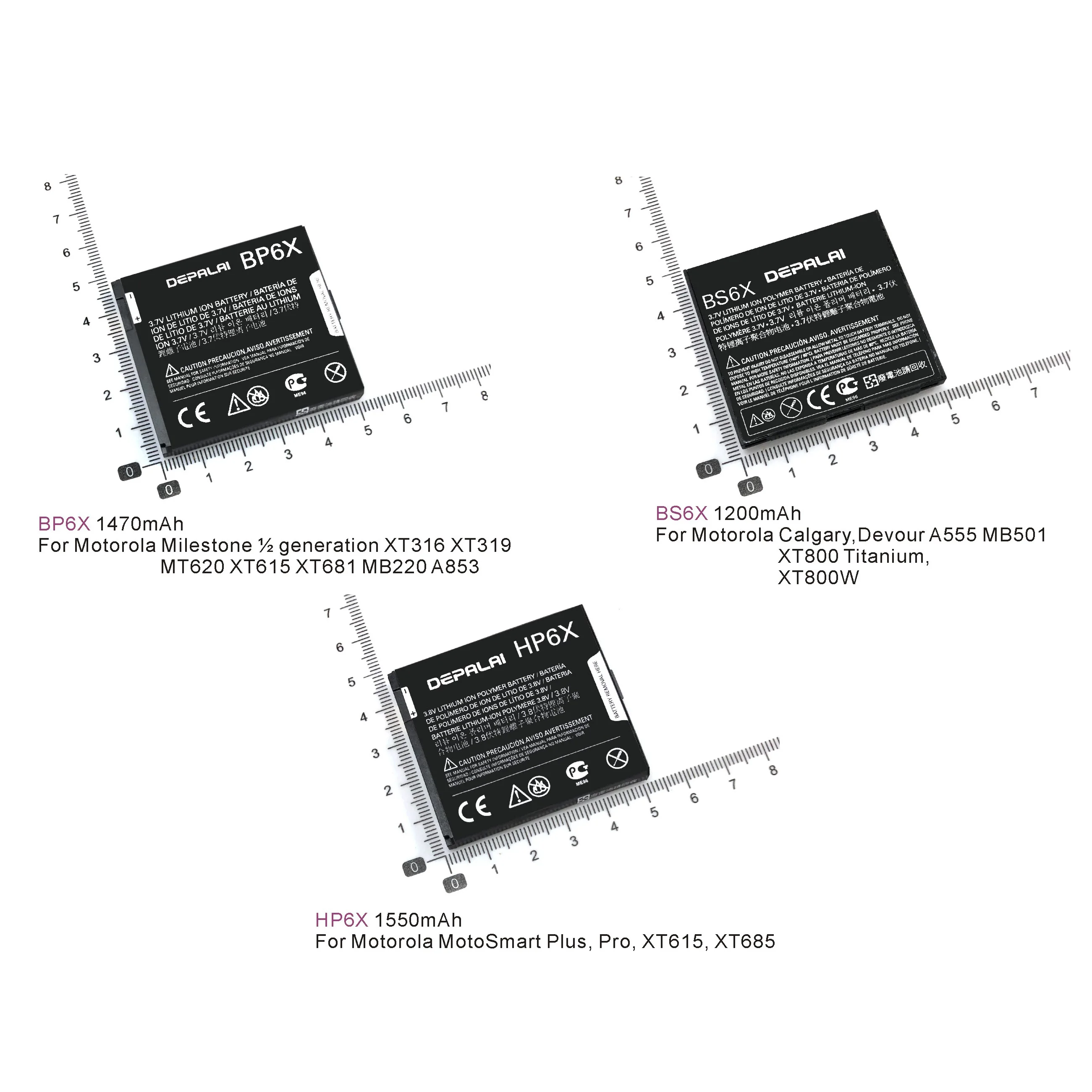

BP6X BS6X HP6X Аккумулятор для Motorola Milestone1 2 XT316 XT319 MT620 XT615 XT681 MB220 A853 A555 MB501 XT800 Plus Pro XT615 XT685