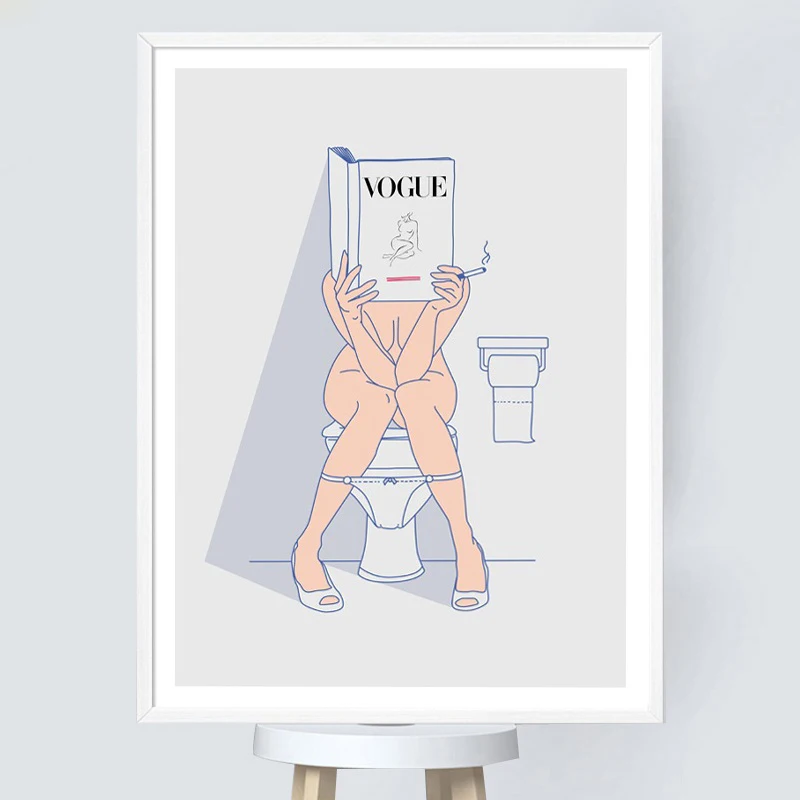 Fashion Line Life Quotes Wall Art Canvas Painting Nordic Posters And Prints Wall Pictures For Living Room Toilet Bathroom Decor