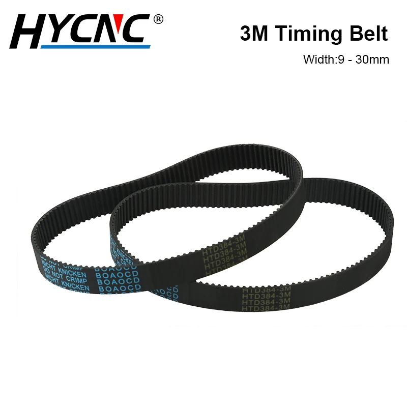 3M Timing Belt Width 8 / 9 / 10 / 12 / 15 / 20mm Open Arc Tooth Rubber Synchronous Rubber Belt CNC Laser Cutting Machine Belt
