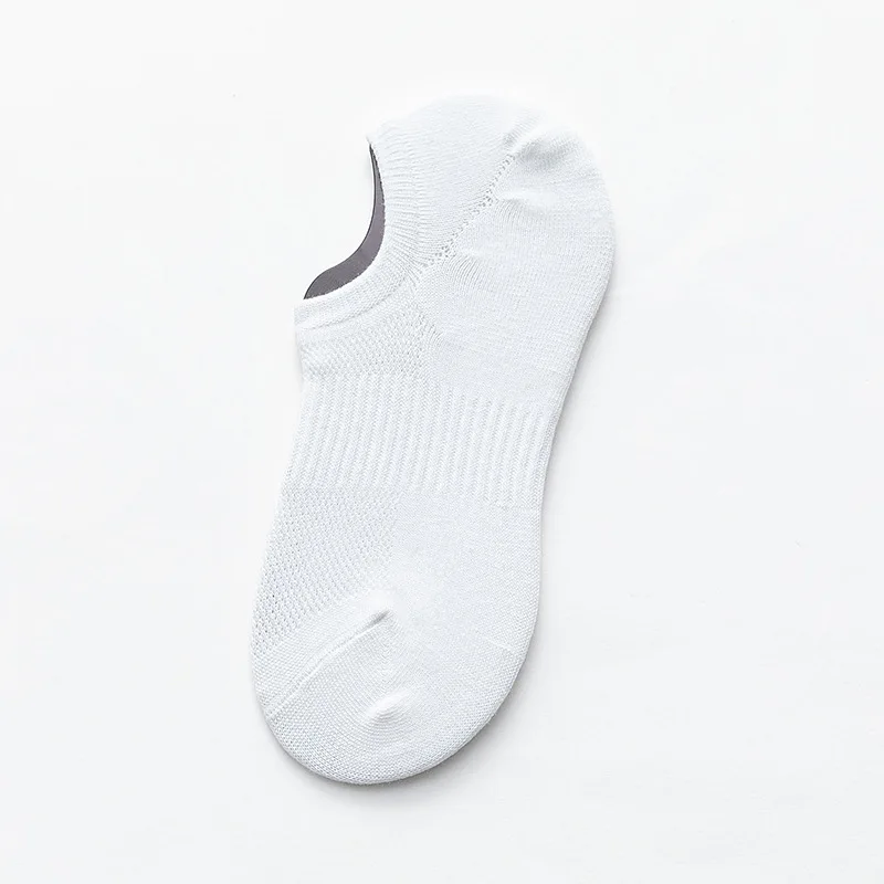 Chaussettes courtes respirantes en coton pour hommes, chaussettes de bateau pour hommes, silicone rayé, non ald, doux, haute qualité, mode printemps et été, lot de 10 paires