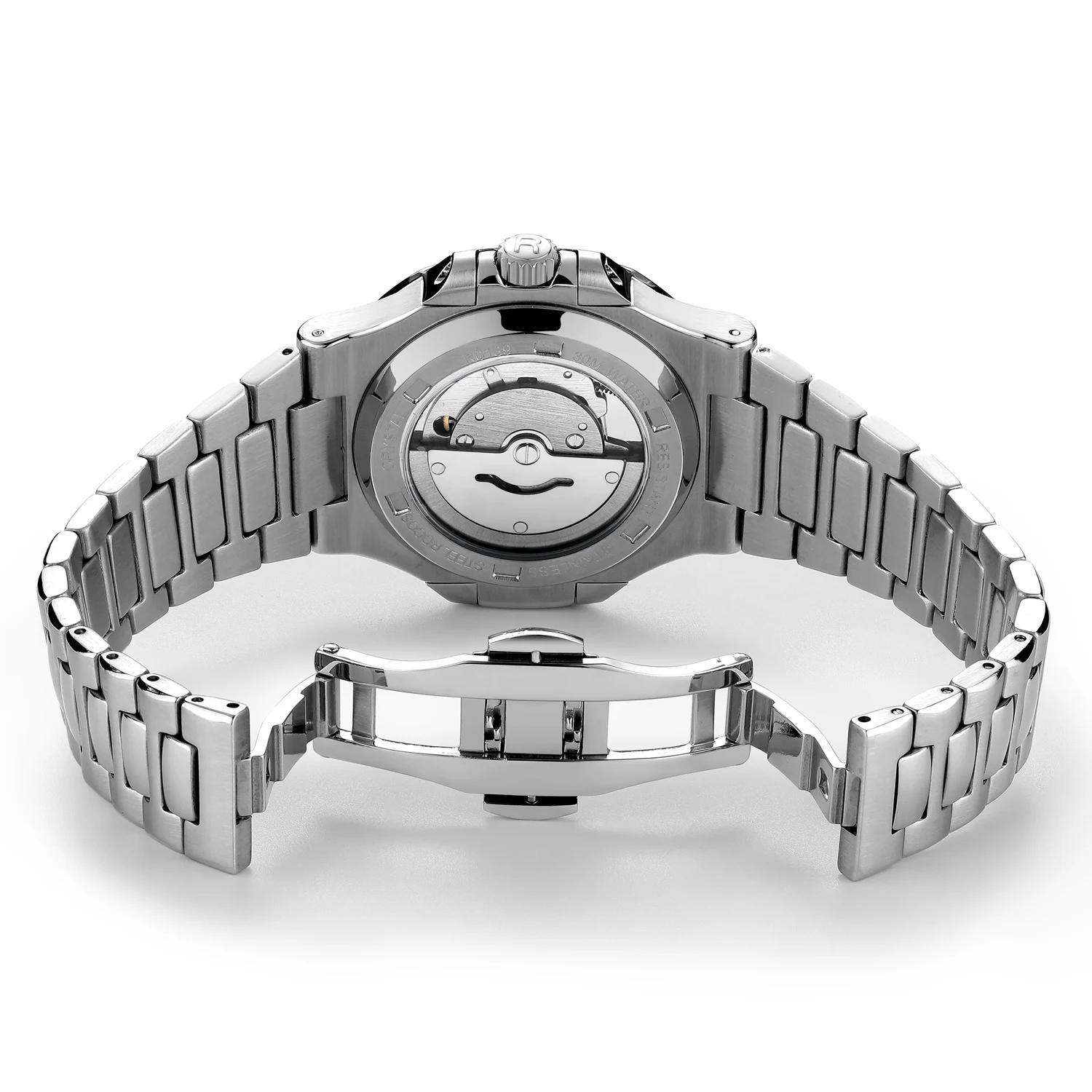 หรูหรานาฬิกาสําหรับชาย Mens นาฬิกากลไกอัตโนมัติ ROCOS Man แฟชั่นนาฬิกาข้อมือกันน้ํา relogio masculino แบรนด์ชั้นนํา