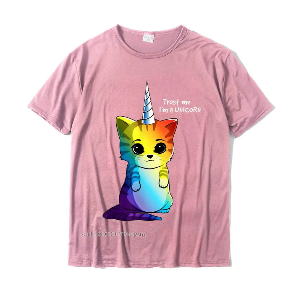 Caticorn T Shirt Unicorn Cat Women Rainbow Fashionable Top T-Shirts Tops Tees For Men Hip Hop Cotton Funny T Shirt