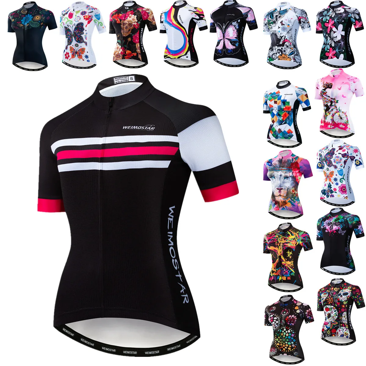 

Women Cycling Jerseys Summer Short Sleeve Bicycle Shirts Breathable Mountain Bicycle Clothes Quick Dry Bicycle Tops