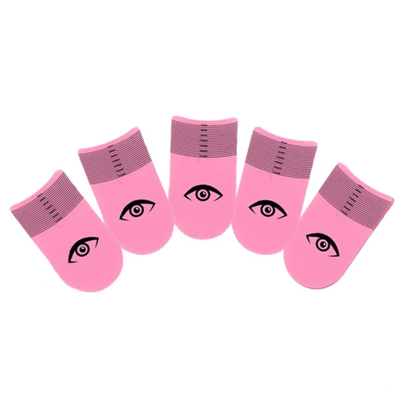 10 PCS Portable Eyelash Length Measuring Ruler Eyebrow Stencils Ruler Makup Tool 3-21mm Eyelash Extension Growth Accessory