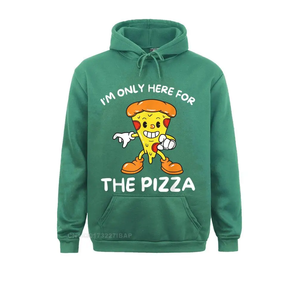 I'm Only Here For The Pizza Food Lover Foodie T-Shirt Hoodies Hip Hop Printing Long Sleeve Male Sweatshirts Moto Biker Clothes