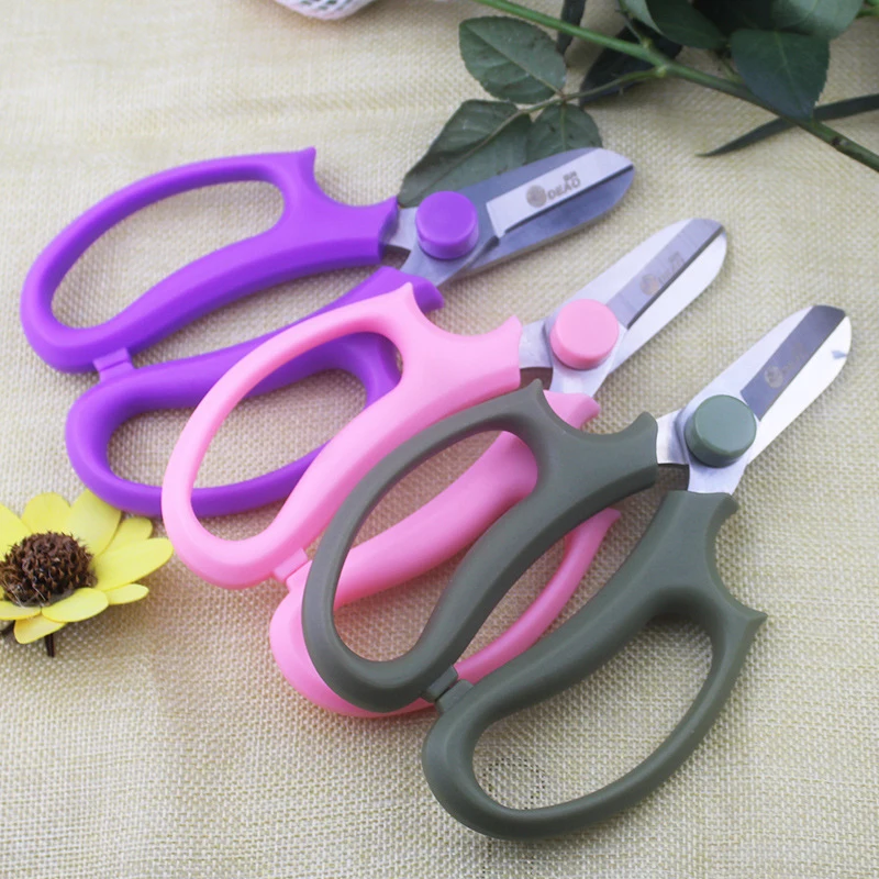 Round-Headed Floral Pruning Shears Flower Shop Trainers Flower Arrangement Shears Bypass Sharpener Clippers Garden Tool