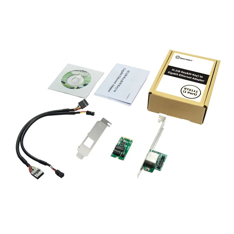 Schede di rete M.2 B-Chiave e M-Chiave per 1 Porta 10/100/1000Mbps Gigabit ethernet Scheda di Rete Internet Lan Network Adapter NUOVO