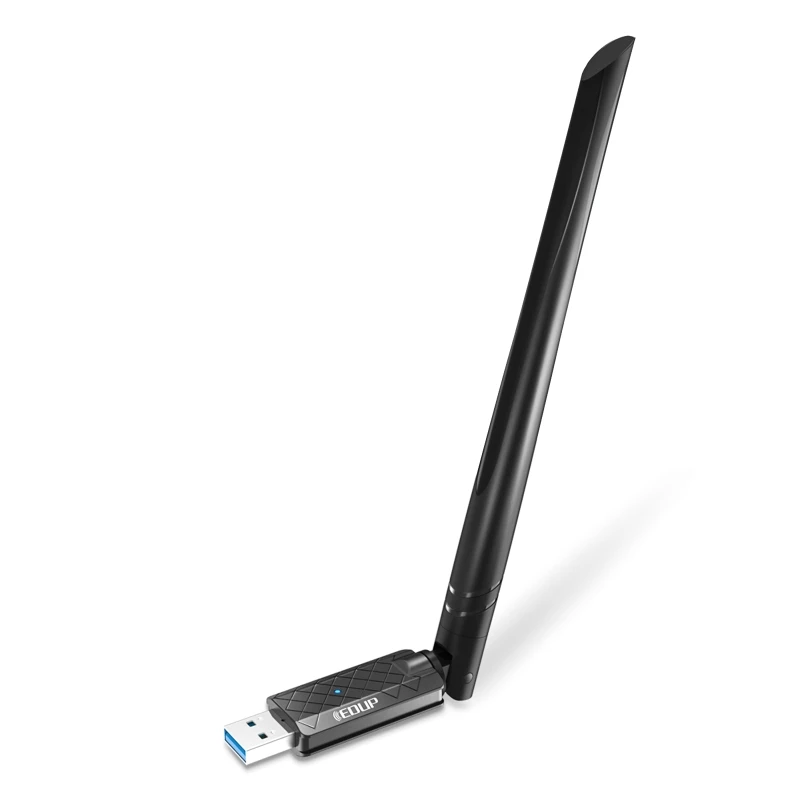 

USB WiFi Adapter Desktop PC 1300Mbps USB 3.0 WiFi Dual Band Network Adapter with 2.4GHz/5.8GHz High Gain Antenna MU-MIM