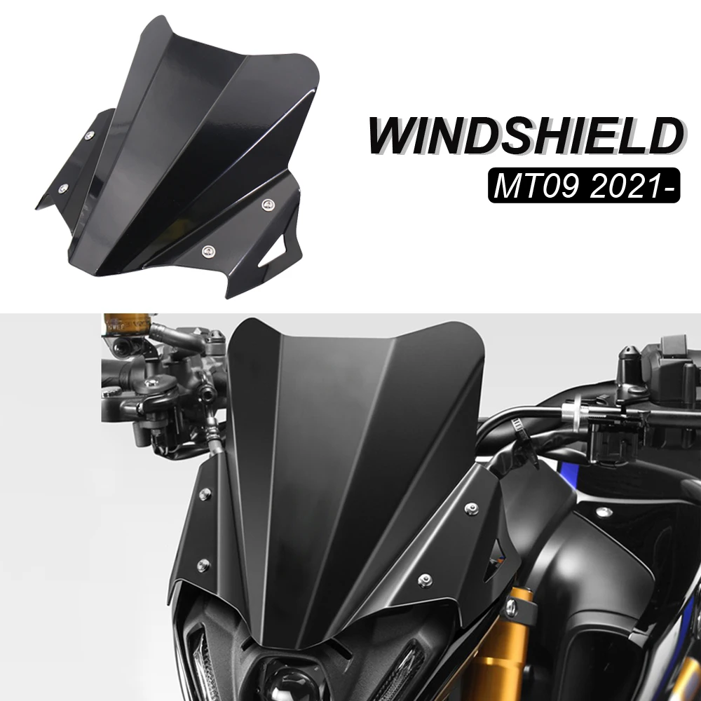 

Motorcycle Accessories Windscreen Windshield Wind Shield Deflector Fit FOR YAMAHA FOR MT09 mt09 MT-09 /SP 2021-