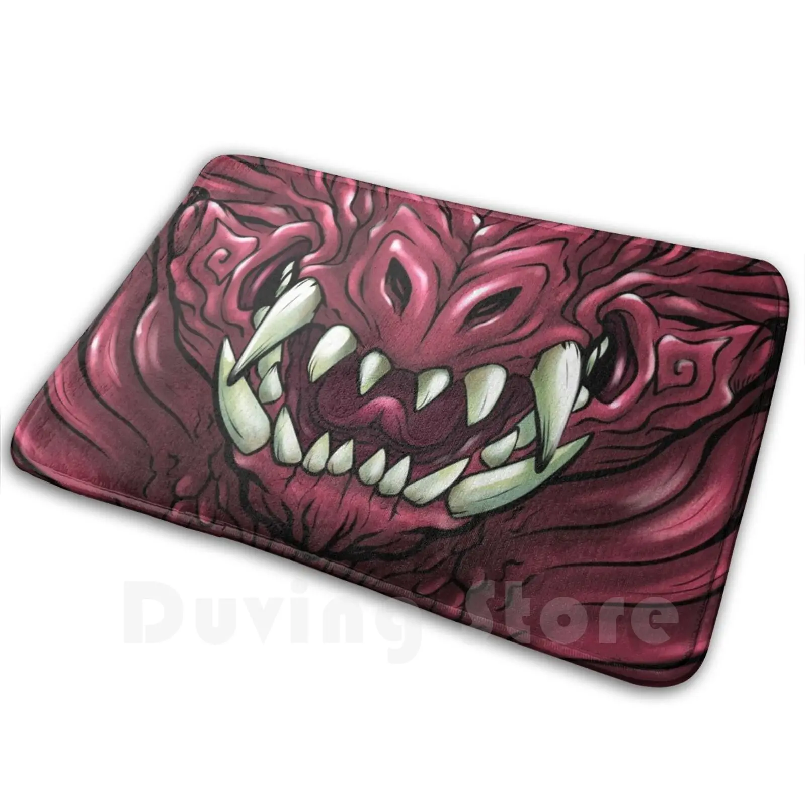 Odogaron ( Monster Hunter World ) Face Soft Non-Slip Mat Rug Carpet Cushion Fanged Wyvern Odogaron Monster Hunter