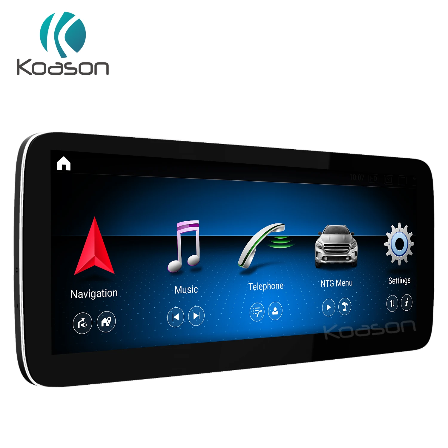 Koason 12.3inch Android 13 Octa Core Car Screen 64G GPS Navigation Carplay For Mercedes Benz G CLASS G63 G65 AMG G500 10-17 NTG