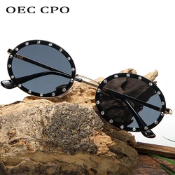 Brand New Design Classic Round Sunglasses Men Small Vintage Glasses Women Driving Metal Eyewear High Quality Glasses UV400 O456