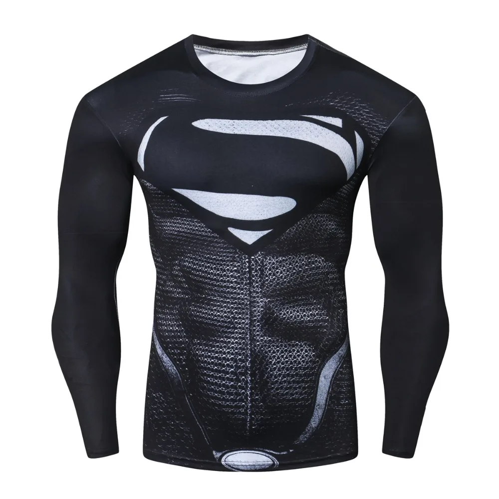 Compression Summer T Shirt Men Fashion Casual Long Sleeve Men T-Shirt Tops Skinny Fitness Clothing Tee Shirt