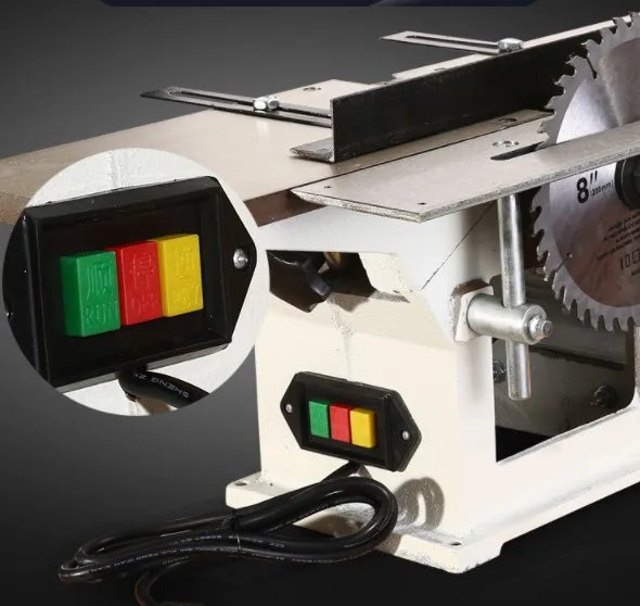 220V 2500r/min Multifunzionale Seghe Lavorazione Del Legno Del Desktop di Legno Elettrico Pialla Macchina e 1.3KW Motore