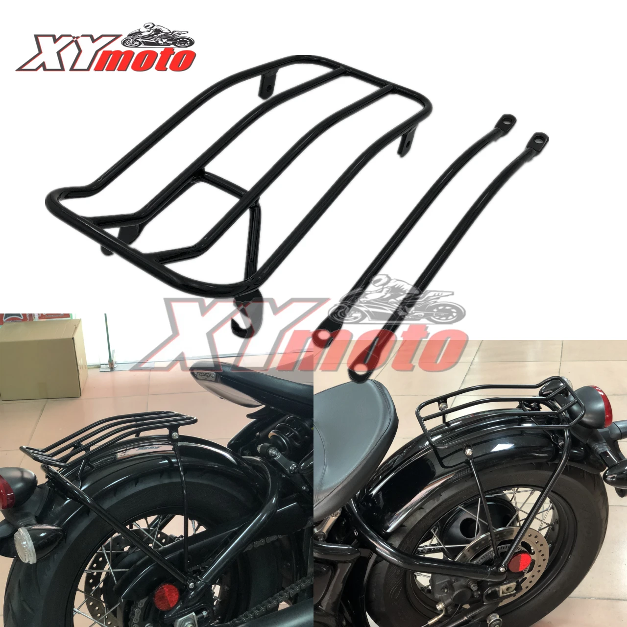 Motorcycle Solo Seat Refitting Rear Luggage Rack Luggage Bridge for Triumph Bonneville Bobber Special-Purpose Rack goods shelves