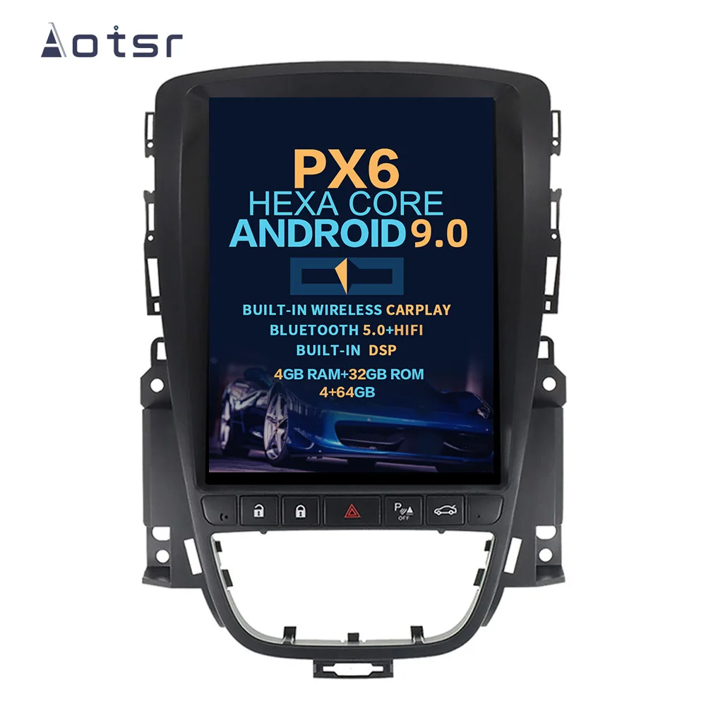 

Aotsr Tesla Vertical screen Android 9.0 Car DVD player GPS Navigation For OPEL Vauxhall Holden Astra J 2010-2013 multimedia