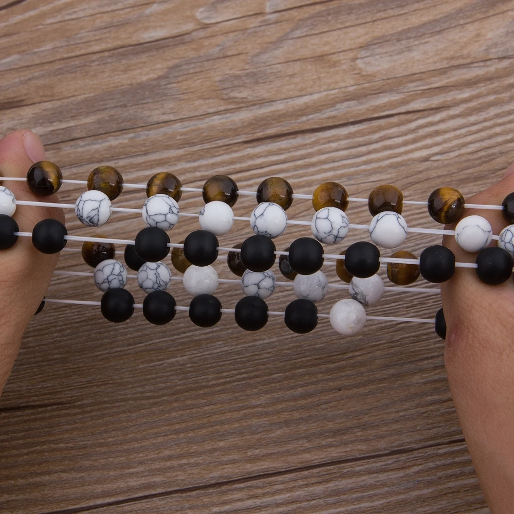 Various Combination Styles Beaded Bracelets for Couples, DIY Gift Box