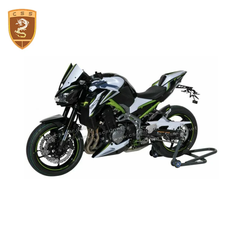 CSSCAR New Fashion Motorcycle Accessories Real Carbon Fiber Wind Plate For Kawasaki 2017-2019 Z900 FROND WIND DEFLECTOR