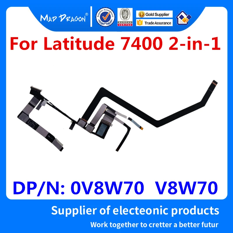 laptop new EDP LVDS Lcd Cable for Dell Latitude 7400 2-in-1 E7400  EDB41 screen 20-pin screen cable DC02C00J300 0V8W70 V8W70