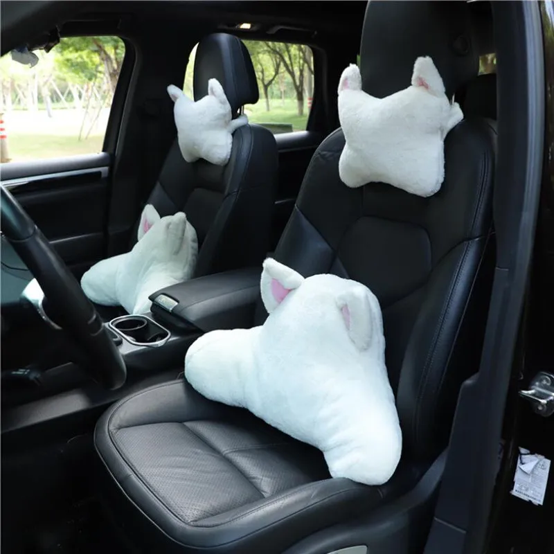 

Four Seasons Universal Cute Cartoon Lumbar Support Headrest Pillow Car Interior Decorations Car Neck Pillow