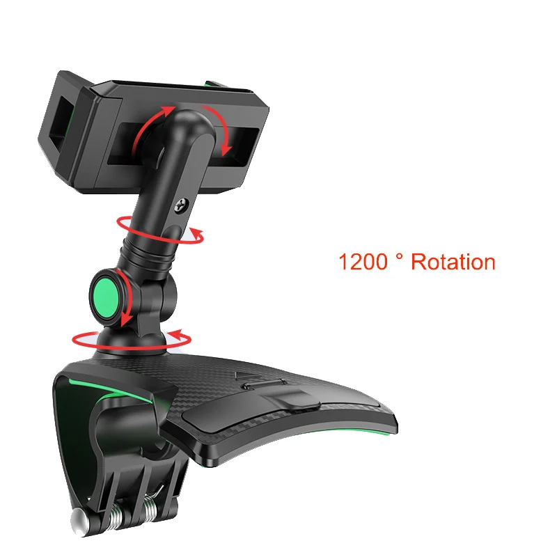 Support Car Phone Holder 1260 Degree Dashboard Cell Phone Easy Clip Mount Telephone Number In Universal GPS Navigation Bracket