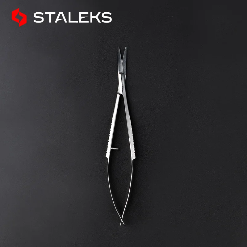 1pc STALEKS Expert 90-2 Stainless Steel Eyebrow Trimmer Straight Scissors Makeup Beauty Tool Professional Eyebrow Scissors