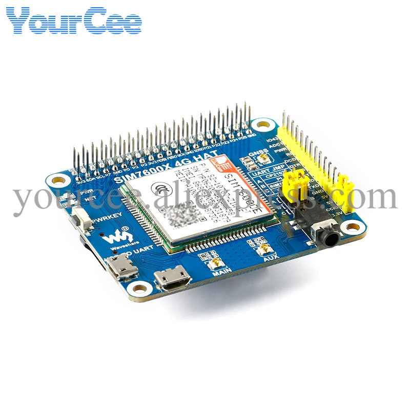 

SIM7600CE Development Expansion Board Mod4G/3G/2G Communication GNSS Positioning for Raspberry Pi 4th Generation 3b+ for Arduino