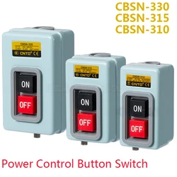 1Pcs BS216B 230B 211B AC220V 380V 3 Phase Start Push Button Switch ON-OFF Motor Control Start Stop