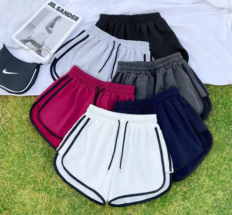 

Cotton running sports shorts female summer high waist casual Large Size Outer Wear Fitness Shorts Pajamas home sleeping Pants