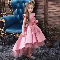 Girls Dress Kids Dresses Little Princess Flower Girl Dress Long Wedding Gown Children Christmas Party Clothing 1 2 3 6 8 Years