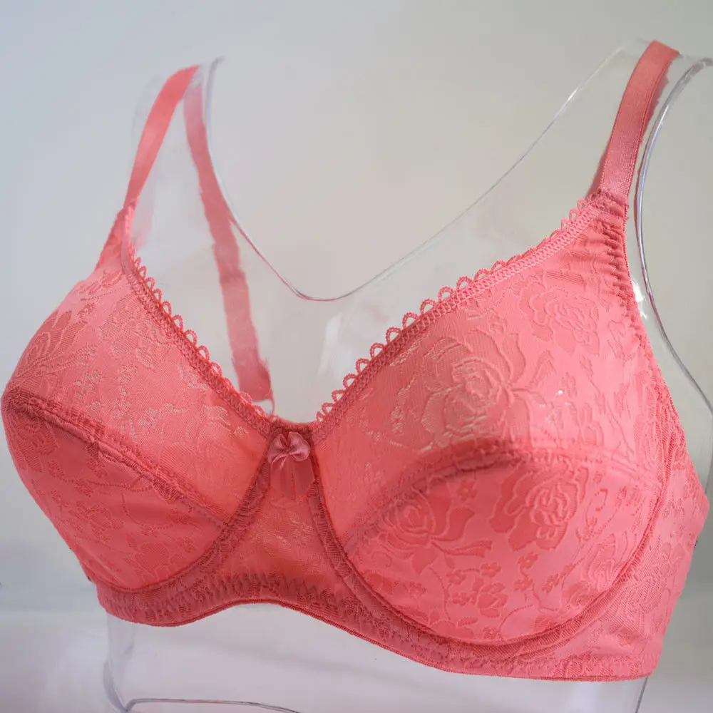 Reggiseni in pizzo da donna reggiseno Push-Up con ferretto non imbottito Lingerie Plus Size reggiseno 32-44 AA A B C D Cup