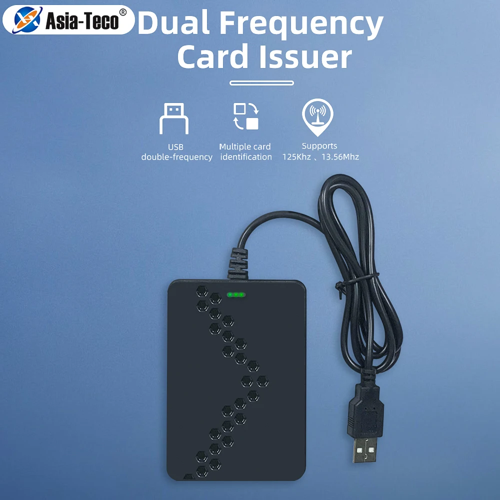 

USB Card Reader Sensitivity Smart Window USB Proximity Reader Dual Frequency RFID Reader Port EM4100 TK4100 EM4305 Card