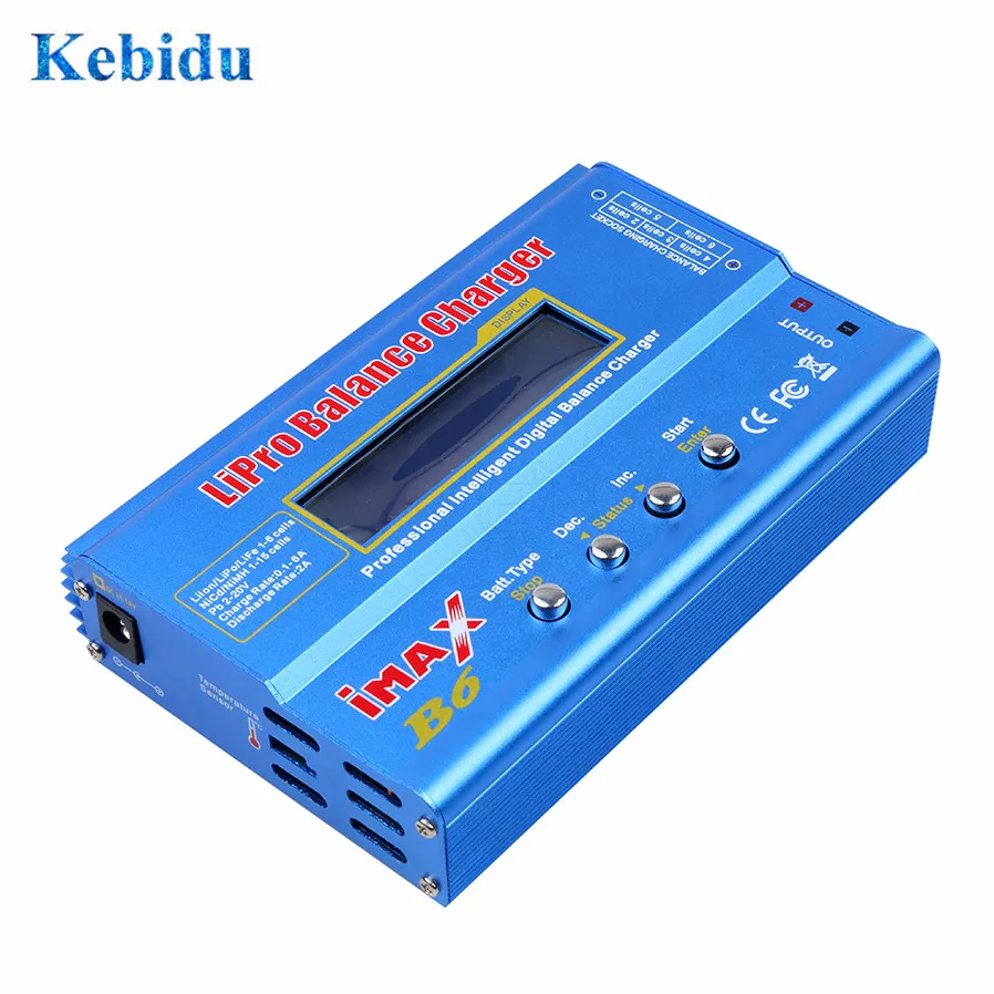 KEBIDU  iMAX B6 Lipro NiMh Li-ion Ni-Cd RC Battery Balance Digital Charger for NiMH NiCd Battery 60W Max