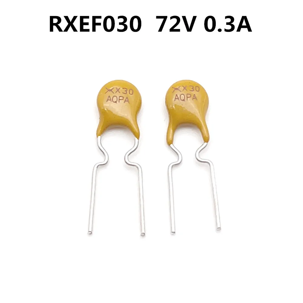 10pcs/lot RXEF030 PTC Resettable Fuse 0.3A(hold) 0.6A(trip) 72VDC 300MA Radial New and Original