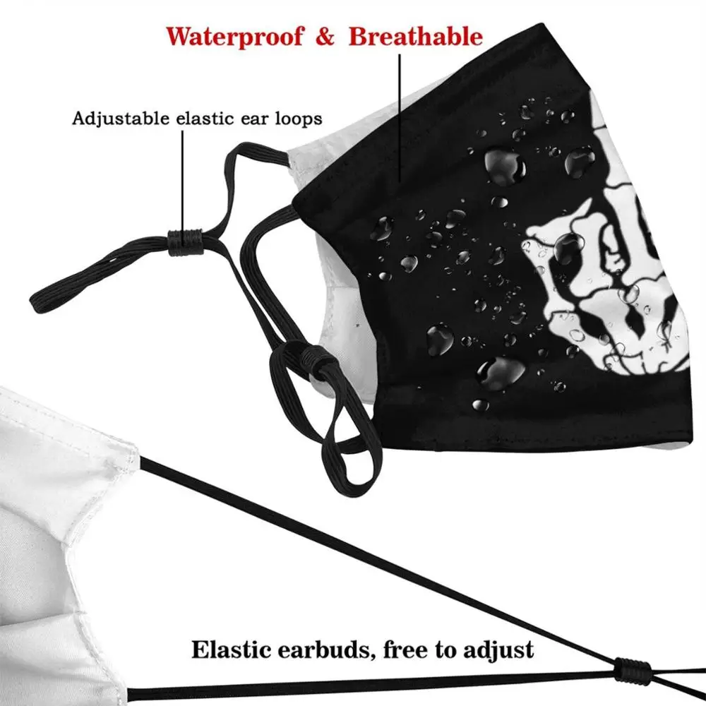Skeleton Middle Finger Washable Trending Customized Pm2.5 Filter Mask Skeleton Skeleton Middle Finger Skeleton Skeletal Middle