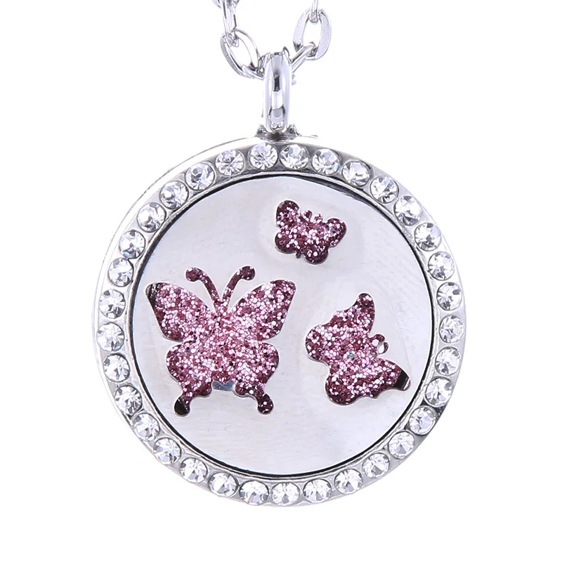 New Tree of Life Aromatherapy necklace Stainless steel open locket Essential Oils Diffuser Pendant Necklace with 10 pcs pads