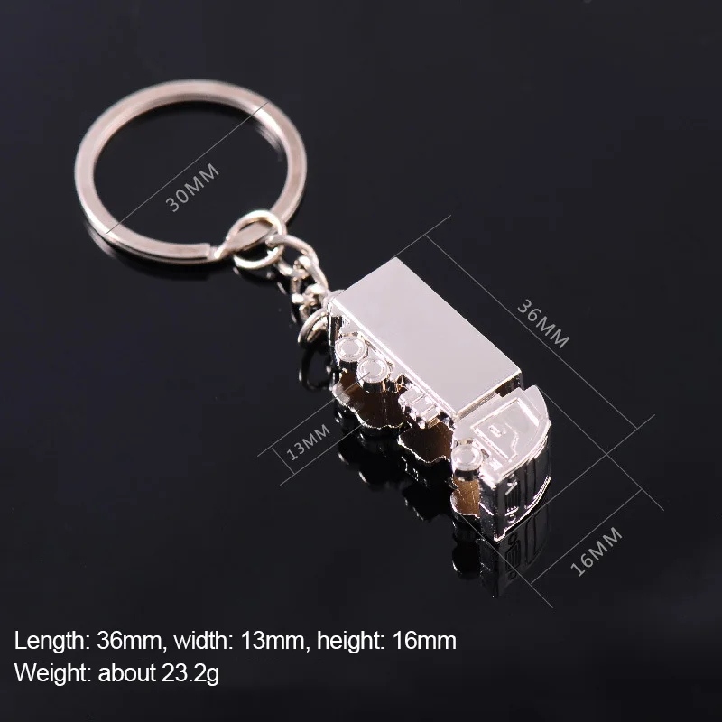 1pc Mini Truck Key Ring Zinc Alloy Lorry Car Keyfob Keychain Lovely Creative Gift Keyring For Women Men Car Interior Accessories