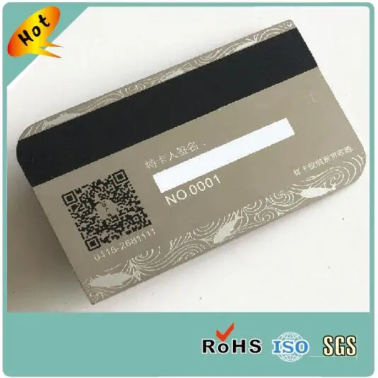 Cheap 304 stainless steel metal card black QR code metal business card