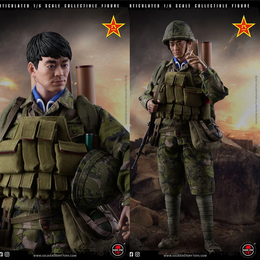 

SoldierStory SS123 1/6 Scale Collectible PLA Self-defense Counterattack Against Vietnam Male Soldier 12" Action Figure Model