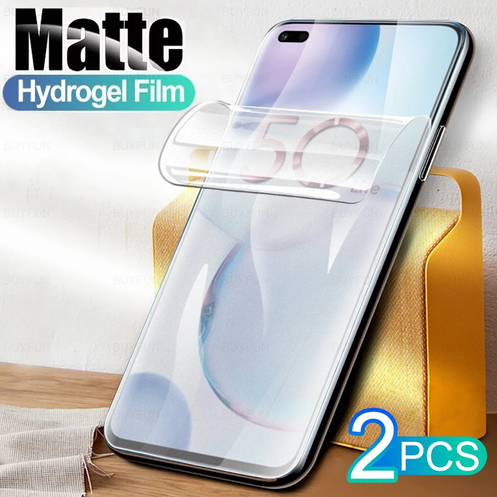 2 pçs filme de hidrogel fosco para honra 50 lite 6.67 "protetor de tela para honra 50 lite NTN-L22 fosco película protetora não vidro