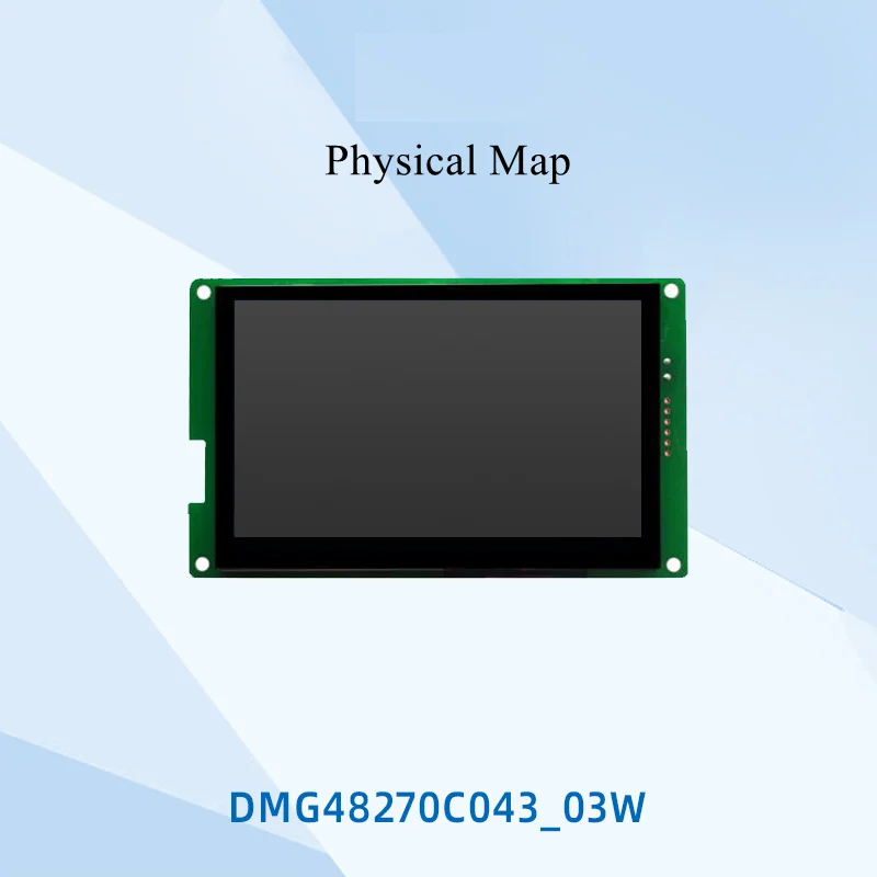 DWIN 4.3-Inci 480*272 Layar TFT Layar Port Seri Cerdas DMG48270C043 _ 03W LCD WiFi Sentuh Opsional